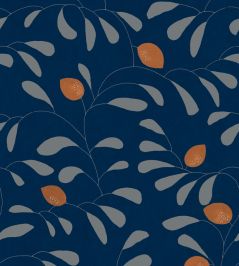 Fresh Lemons Wallpaper by Tres Tintas Blue Fresh Lemons Wallpaper by Tres Tintas Blue
