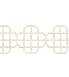 Fret Applique Trimming by Thibaut Ivory Fret Applique Trimming by Thibaut Ivory
