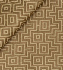 Fret Maze Fabric by Jim Thompson Burnished Brass Fret Maze Fabric by Jim Thompson Burnished Brass