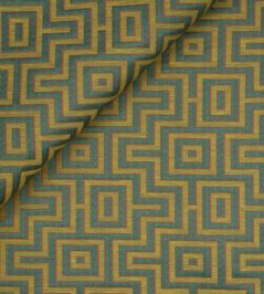 Fret Maze Fabric by Jim Thompson Pear Fret Maze Fabric by Jim Thompson Pear