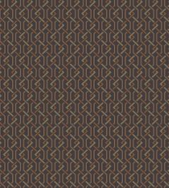 Fretwork Wallpaper by Cole & Son Charcoal & Spice Fretwork Wallpaper by Cole & Son Charcoal & Spice