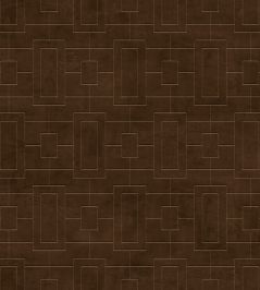 Fretwork Wallpaper by Coordonne Chocolate Fretwork Wallpaper by Coordonne Chocolate