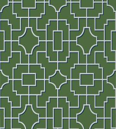 Fretwork Wallpaper by Thibaut Emerald Fretwork Wallpaper by Thibaut Emerald