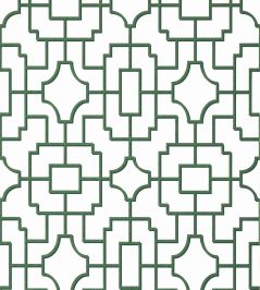 Fretwork Wallpaper by Thibaut Green Fretwork Wallpaper by Thibaut Green