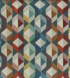 Freya Fabric by Osborne & Little Brick/Teal/Amber Freya Fabric by Osborne & Little Brick/Teal/Amber