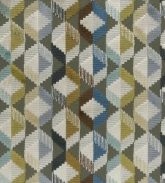 Freya Fabric by Osborne & Little Charcoal/Gold/Denim Freya Fabric by Osborne & Little Charcoal/Gold/Denim