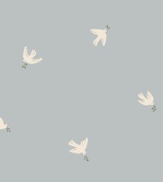 Frida Wallpaper by Sandberg Light Blue Frida Wallpaper by Sandberg Light Blue