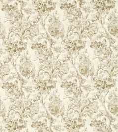 Fringed Tulip Toile Fabric by Sanderson Jute Fringed Tulip Toile Fabric by Sanderson Jute