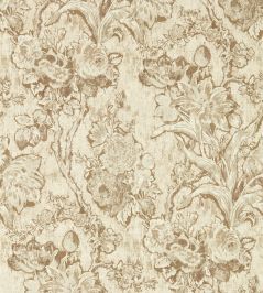 Fringed Tulip Toile Wallpaper by Sanderson Jute Fringed Tulip Toile Wallpaper by Sanderson Jute