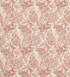 Fringed Tulip Toile Fabric by Sanderson Putty Fringed Tulip Toile Fabric by Sanderson Putty