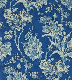 Fringed Tulip Toile Wallpaper by Sanderson Smalt Fringed Tulip Toile Wallpaper by Sanderson Smalt
