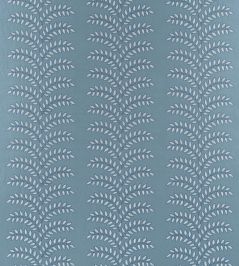 Frondescence Embroidery Fabric by Anna French Blue Frondescence Embroidery Fabric by Anna French Blue
