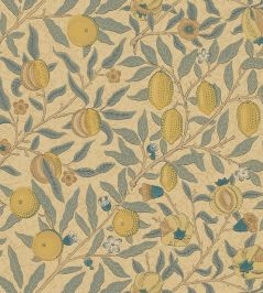 Fruit Wallpaper by Morris & Co Blue/Gold/Brown Fruit Wallpaper by Morris & Co Blue/Gold/Brown