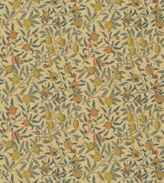 Fruit Fabric by Morris & Co Mustard/Blue Fruit Fabric by Morris & Co Mustard/Blue