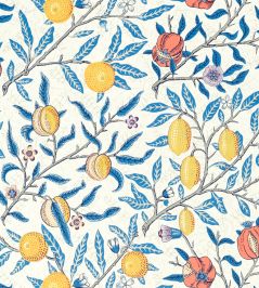 Fruit Fabric by Morris & Co Paradise Blue Fruit Fabric by Morris & Co Paradise Blue