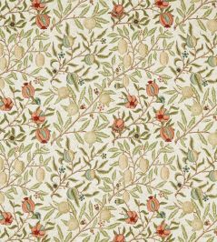 Fruit Wide Width Fabric by Morris & Co Pear/Plaster Pink Fruit Wide Width Fabric by Morris & Co Pear/Plaster Pink