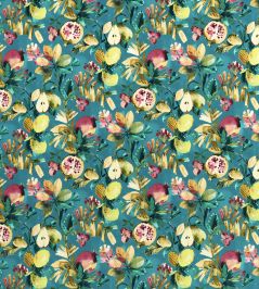 Fruta Velvet Fabric by Studio G Teal Fruta Velvet Fabric by Studio G Teal