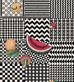 Frutta e Geometrico Wallpaper by Cole & Son Black White & Multi Frutta e Geometrico Wallpaper by Cole & Son Black White & Multi