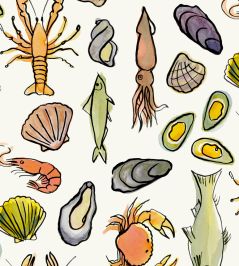Frutti di Mare Wallpaper by Mini Moderns Multi Frutti di Mare Wallpaper by Mini Moderns Multi