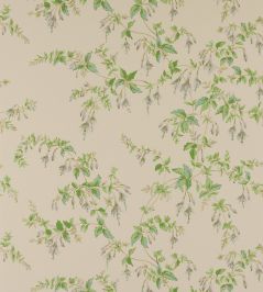 Fuchsia Wallpaper by Colefax and Fowler Grey/Green Fuchsia Wallpaper by Colefax and Fowler Grey/Green