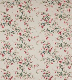 Fuchsia Linen Fabric by Colefax and Fowler Red/Forest Fuchsia Linen Fabric by Colefax and Fowler Red/Forest