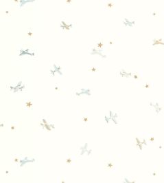 Funny Planes Wallpaper by Caselio Blanc Bleu Funny Planes Wallpaper by Caselio Blanc Bleu