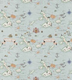 Galapagos Fabric by Sanderson Ocean Blue Galapagos Fabric by Sanderson Ocean Blue