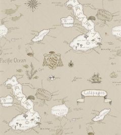 Galapagos Wallpaper by Sanderson Pewter Galapagos Wallpaper by Sanderson Pewter