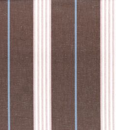 Gallery Stripe Fabric by Ian Mankin Brown Gallery Stripe Fabric by Ian Mankin Brown