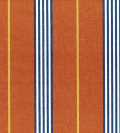 Gallery Stripe Fabric by Ian Mankin Rust Gallery Stripe Fabric by Ian Mankin Rust