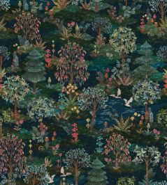 Garden Infinito Wallpaper by Eijffinger Dark Blue Garden Infinito Wallpaper by Eijffinger Dark Blue