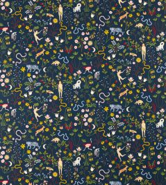 Garden of Eden Fabric by Scion Midnight Garden of Eden Fabric by Scion Midnight