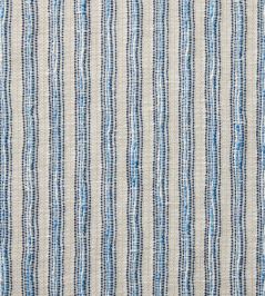Garden Stripe Fabric by Travers Blue Garden Stripe Fabric by Travers Blue