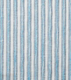 Garden Stripe Fabric by Travers Light Blue Garden Stripe Fabric by Travers Light Blue