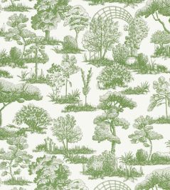 Garden Toile Wallpaper by Scalamandre Meadow Garden Toile Wallpaper by Scalamandre Meadow