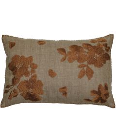 Gardenia Cushion 40 x 60cm by Maison Casamance Terracotta Gardenia Cushion 40 x 60cm by Maison Casamance Terracotta
