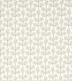 Gardenia Fabric by Schumacher Flax Gardenia Fabric by Schumacher Flax