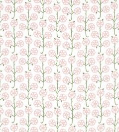 Gardenia Fabric by Schumacher Rose Gardenia Fabric by Schumacher Rose