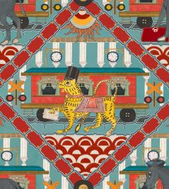 Gare Du Nord Wallpaper by MINDTHEGAP Aquamarine Gare Du Nord Wallpaper by MINDTHEGAP Aquamarine