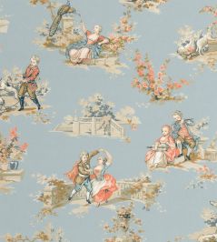 Gavotte Wallpaper by Casadeco Bleu Doux Gavotte Wallpaper by Casadeco Bleu Doux