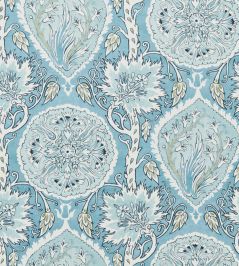 Gazebo Vine Fabric by Travers Light Blue Gazebo Vine Fabric by Travers Light Blue