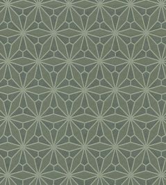 Geo Floral Wallpaper by Eijffinger Green Geo Floral Wallpaper by Eijffinger Green