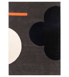 Geo Flower Rug by Orla Kiely Graphite Geo Flower Rug by Orla Kiely Graphite