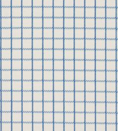 Georgie Reversible Check Fabric by Schumacher Indigo Georgie Reversible Check Fabric by Schumacher Indigo