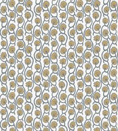 Geranium Stripe Wallpaper by Josephine Munsey Bude Blue/Smith Yellow Geranium Stripe Wallpaper by Josephine Munsey Bude Blue/Smith Yellow