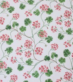 Geraniums Fabric by Sophie Harpley Original Geraniums Fabric by Sophie Harpley Original