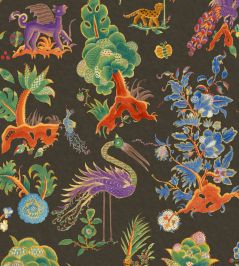 Gertrude Wallpaper by GP & J Baker Charcoal/Jewel Gertrude Wallpaper by GP & J Baker Charcoal/Jewel