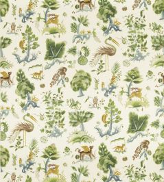 Gertrude Fabric by GP & J Baker Emerald/Blue Gertrude Fabric by GP & J Baker Emerald/Blue