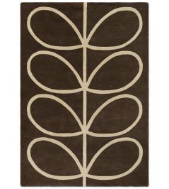 Giant Linear Stem Rug by Orla Kiely Walnut Giant Linear Stem Rug by Orla Kiely Walnut