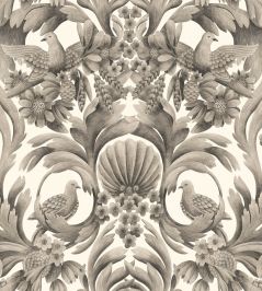 Gibbons Carving Wallpaper by Cole & Son Soot Gibbons Carving Wallpaper by Cole & Son Soot